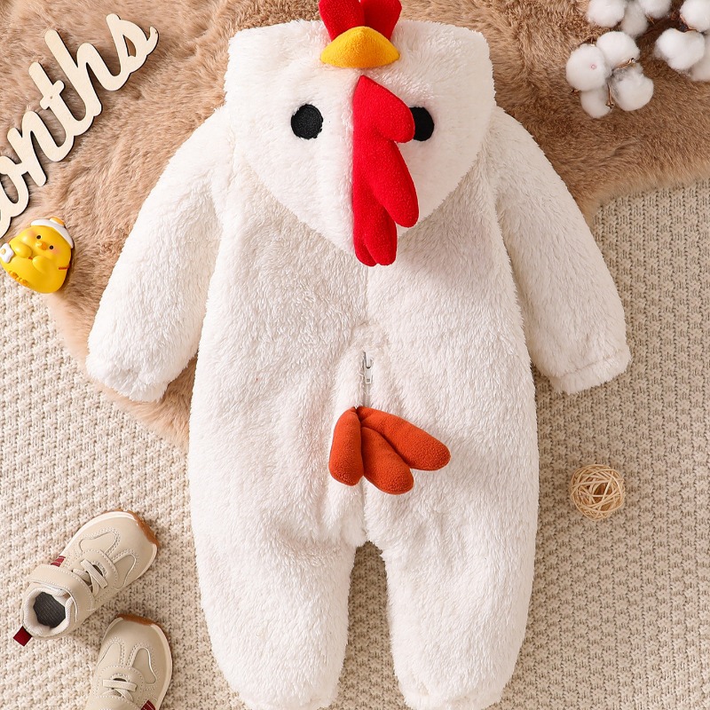 Weißer Hühner-Strampler für Ne – Cotton Baby Onesies Zipper Bewertung und Preis