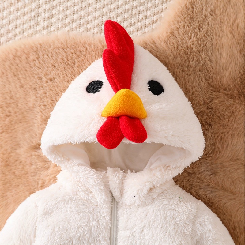 Weißer Hühner-Strampler für Ne – Cotton Baby Onesies Zipper Bewertung und Preis