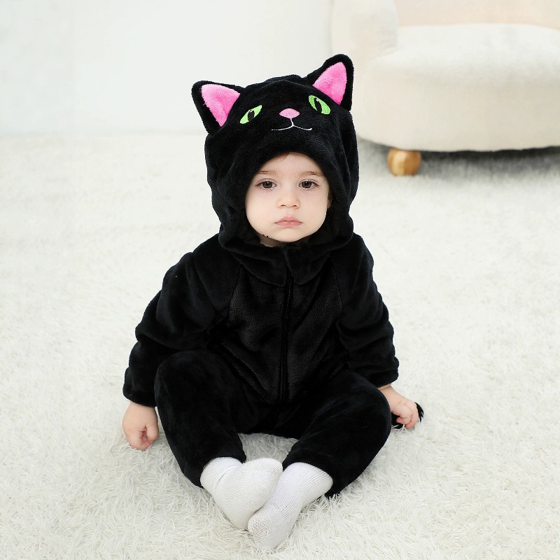 Neugeborenen Baby Schwarzer Ro – Cotton Baby Onesies Zipper Bewertung und Preis