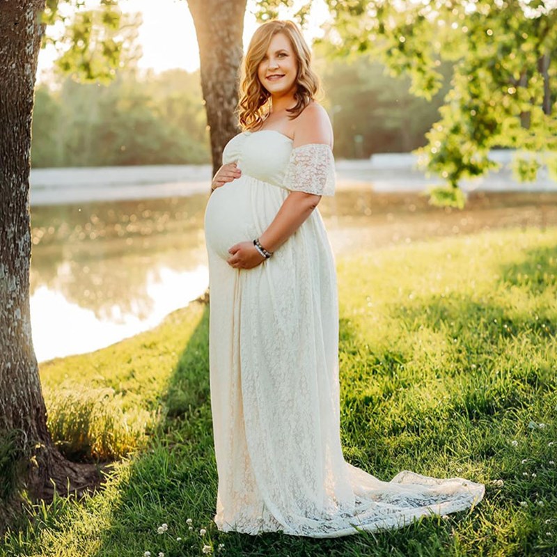 Schwangere Frauen Schulterfrei – Maternity Wear Bewertung und Preis