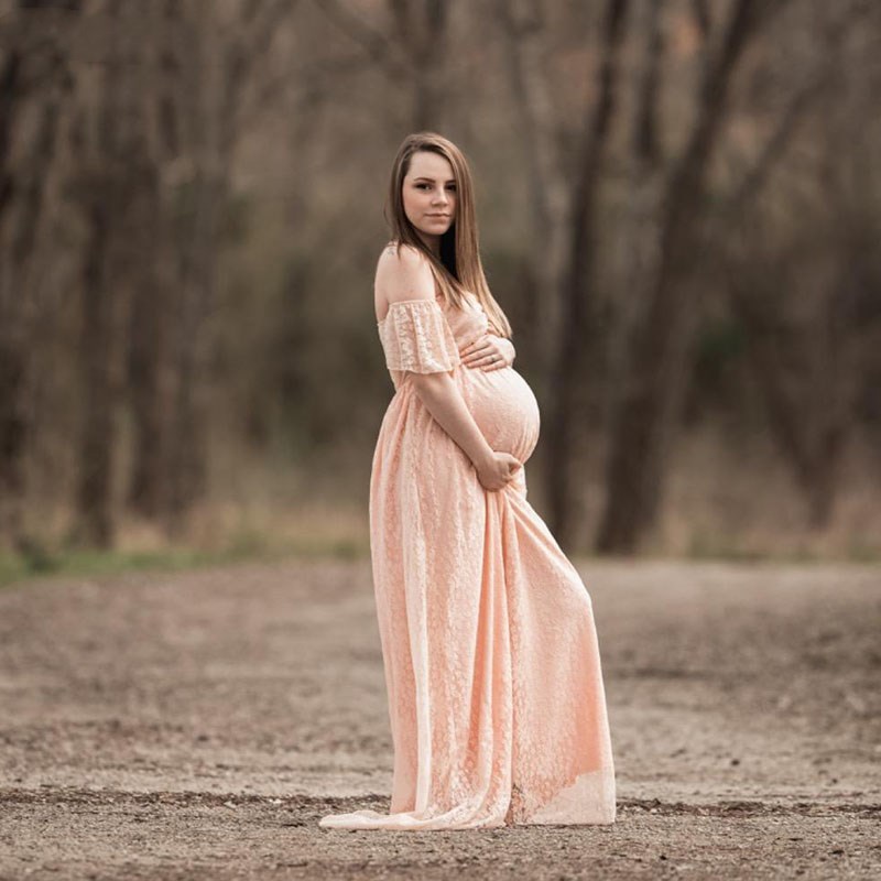 Schwangere Frauen Schulterfrei – Maternity Wear Bewertung und Preis