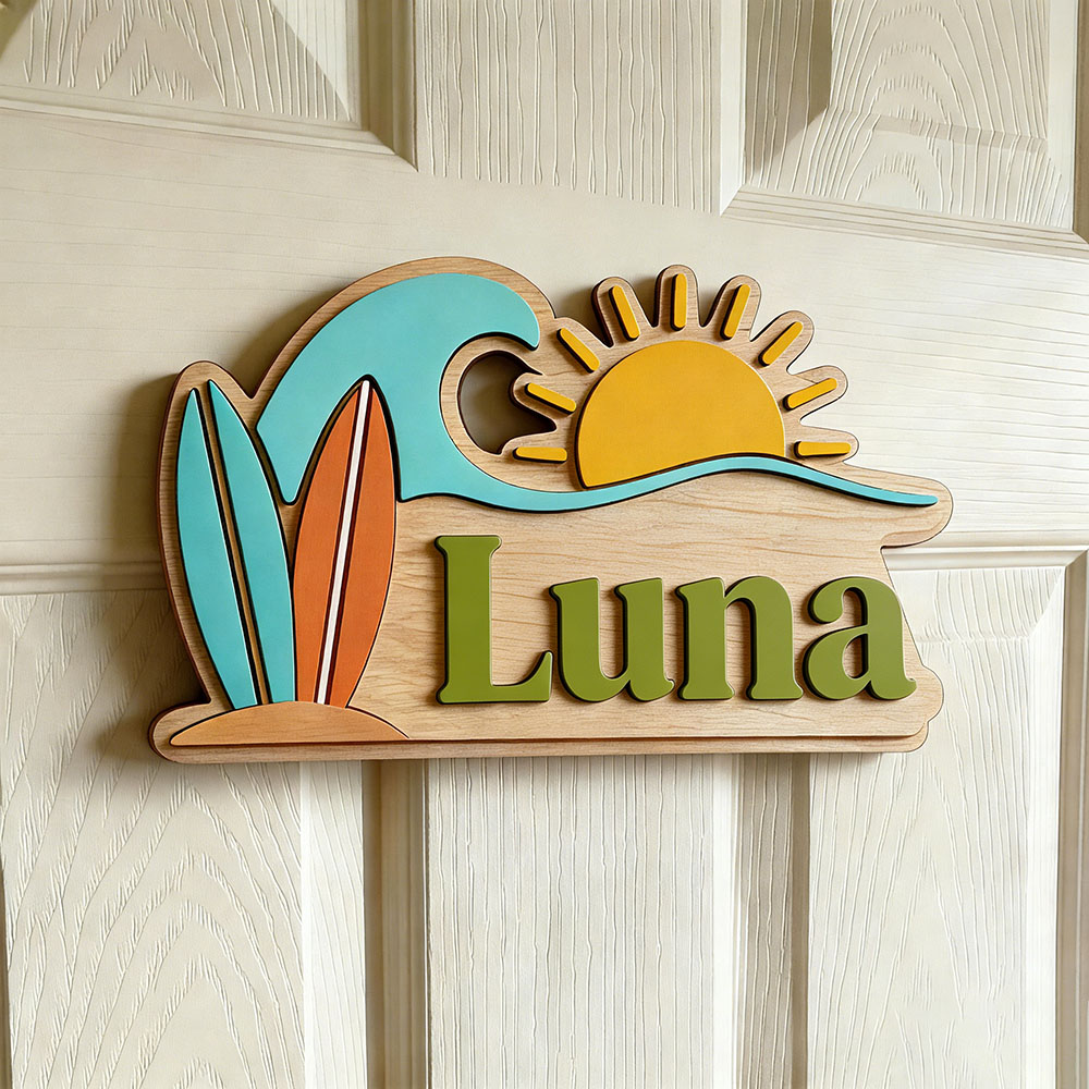 Personalisiertes Strandwellen- – Nursery Bewertung und Preis